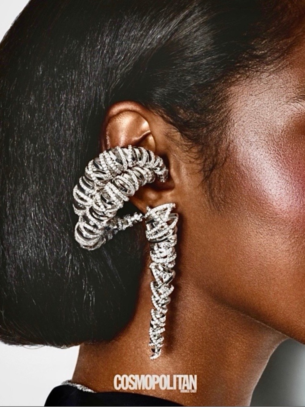 APM Monaco Woven Hoop Earrings